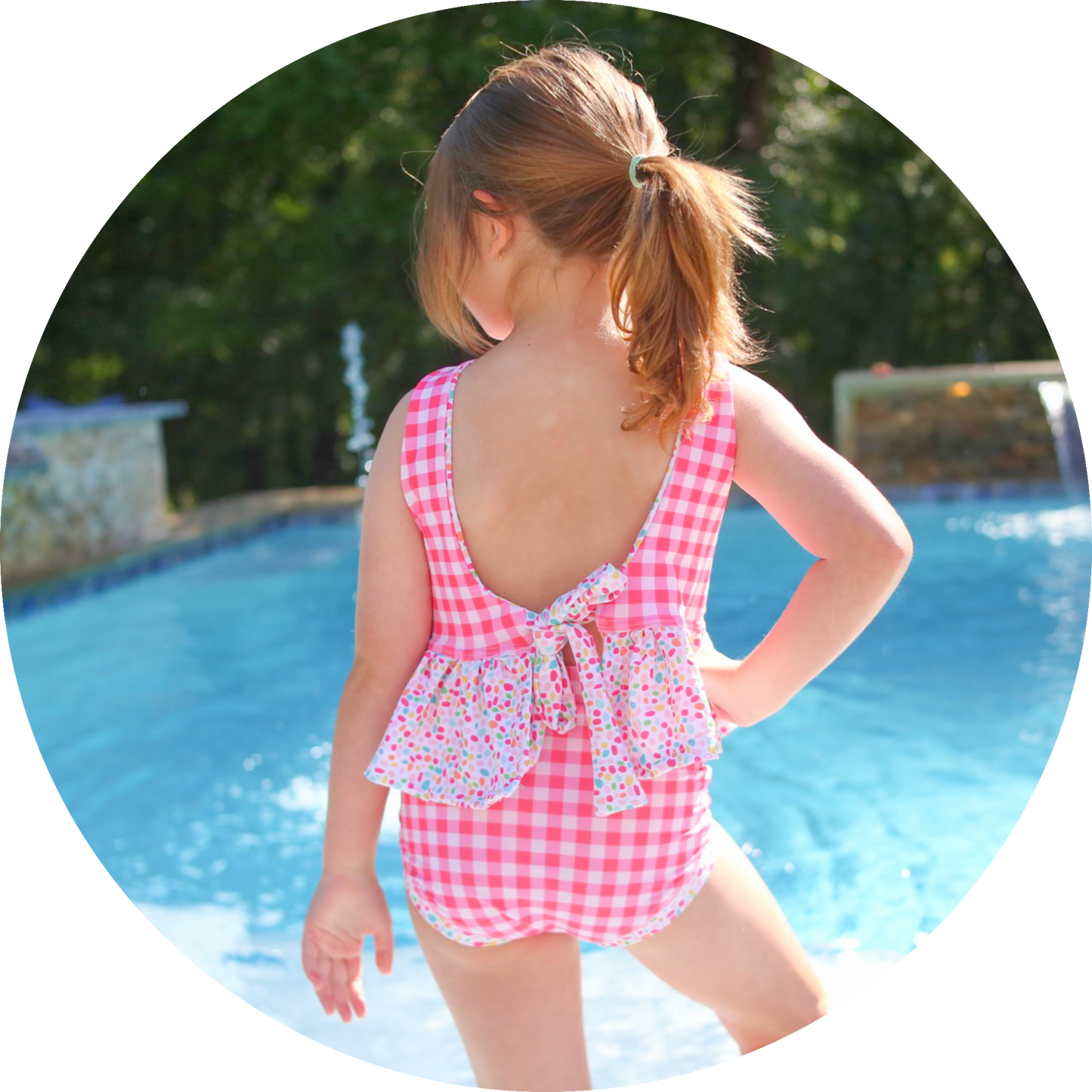 Tie Back Swim Top