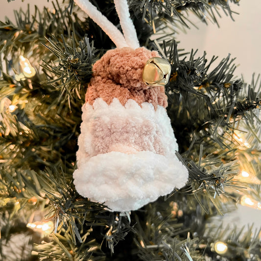 Santa Ornament- Brown Hat